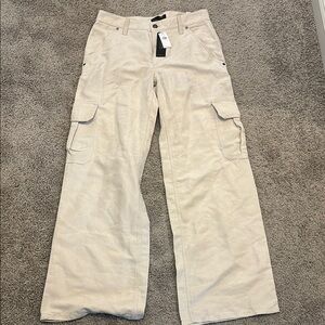 Cream Cargo Pants